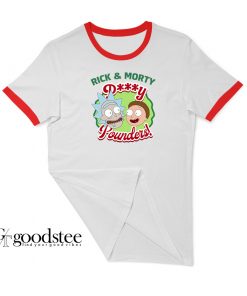 Rick And Morty Pussy Pounders Ringer Tee Shirt