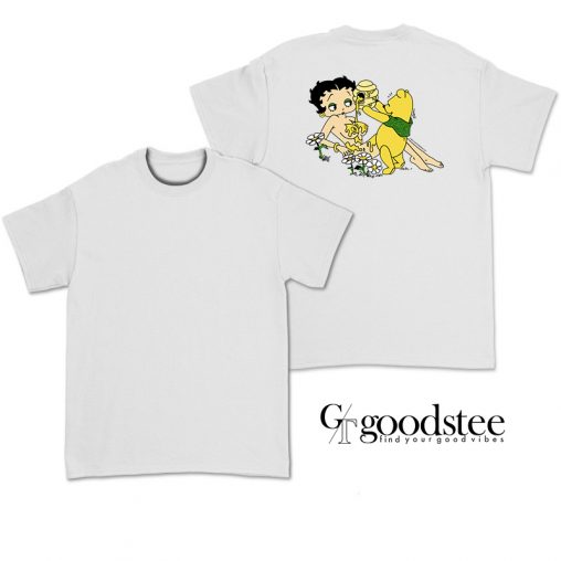 Funny Betty Boop and Winnie The Pooh Honey T-Shirt