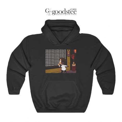 RATM Simpsons Fuck You I Wont Do What You Tell Me Hoodie