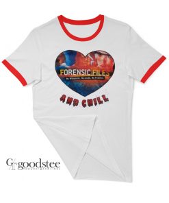 Forensic File And Chill Ringer Tee Shirt