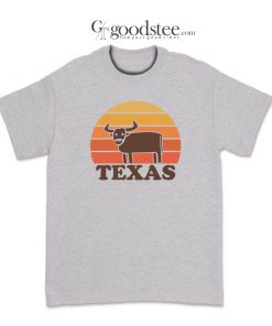 Funny Vintage Style Texas Cow T-Shirt