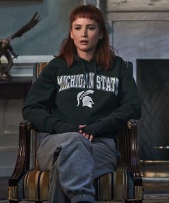 Jennifer Lawrence Don't Look Up Kate Dibiasky Michigan State Hoodie