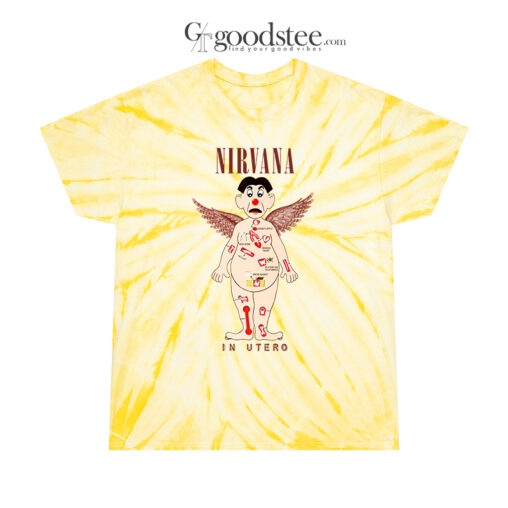 Operation Man Nirvana In Utero Tie Dye Tee Shirt