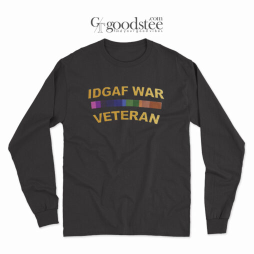 Idgaf War Veteran Long Sleeve