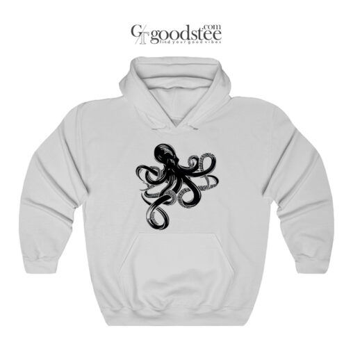 Octopus Cruise Ship Graphic Printed Hoodie
