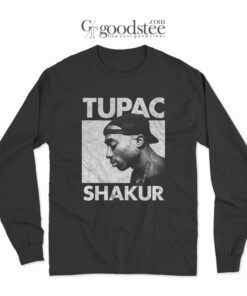 Tupac Shakur American Rapper Eyes Closed Long Sleeve