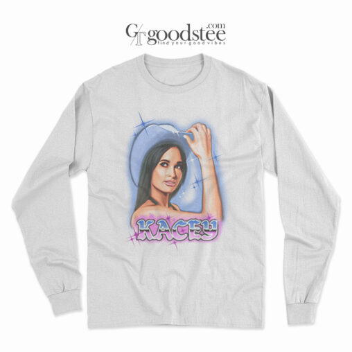 Airbrush Style Portrait Of Kacey Musgraves Truckstop Long Sleeve