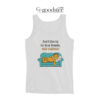 Garfield Don't Give Up On Your Dreams Keep Sleeping Tank Top