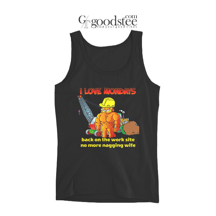 Garfield-I-Love-Mondays-No-More-Nagging-Wife-Tank-Top Garfield I Love Mondays No More Nagging Wife Tank Top