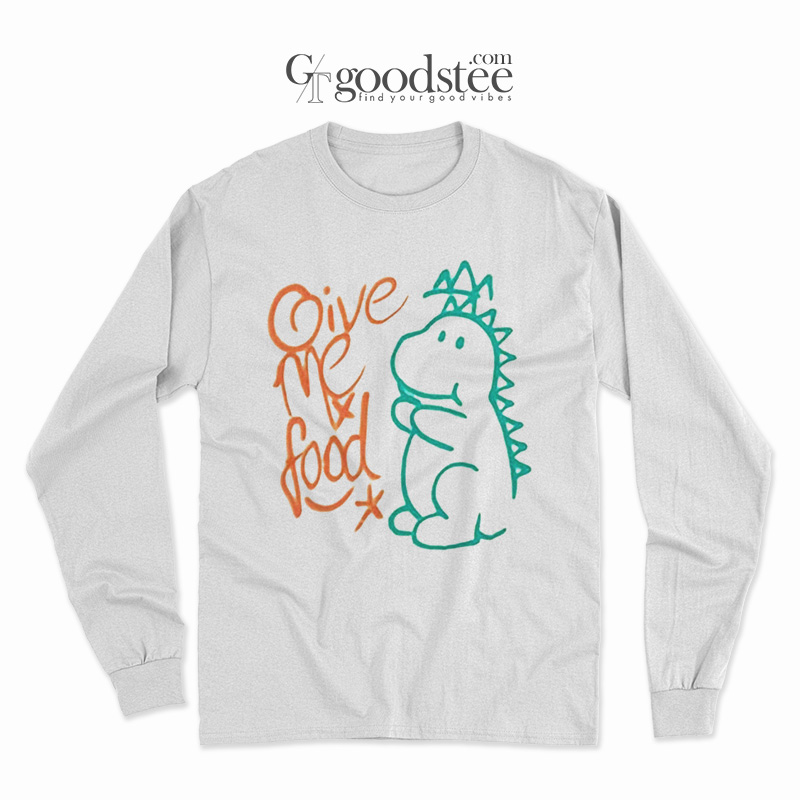 Give-Me-Food-Dinosaurus-Graffiti-Long-Sleeve Give Me Food Dinosaurus Graffiti Long Sleeve