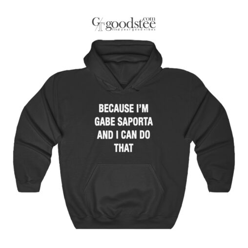 Because I'm Gabe Saporta And I Can Do That Hoodie