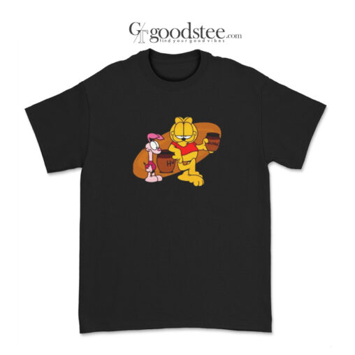 Garfield Piglet Winnie The Pooh T-Shirt