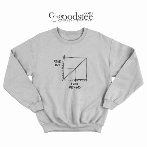 Line Graph Fuck Around Find Out Sweatshirt