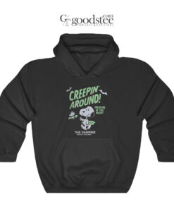 Snoopy And Woodstock Creepin Around Creature Of The Night Hoodie