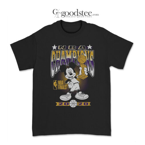 Christopher Schwarzenegger NBA Champions Mickey Trophy T-Shirt