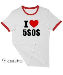 Luke Hemmings I Love 5Sos Ringer T-Shirt