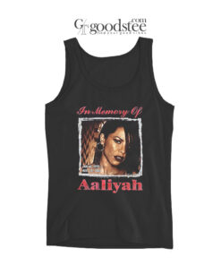 Vintage Hailey Baldwin In Memory Of Aaliyah Tank Top