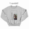 Mona Lisa Pattern Print Sweatshirt